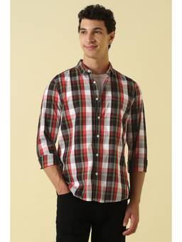 Allen Solly - Men Multi-Color Checks Full Sleeves Casual Shirt