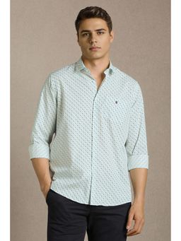 Louis Philippe - Men Light Blue Printed Full Sleeves Casual Shirt