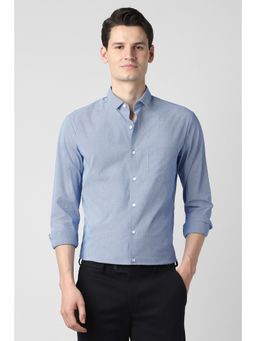 Peter England - Men Light Blue Slim Fit Full Sleeves Formal Shirt