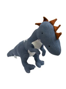 Pomme - Knitted Soft Toy Blue Dino