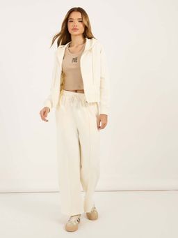 Styli - Women Off White Solid Regular Fit Co-Ord (Set of 3)