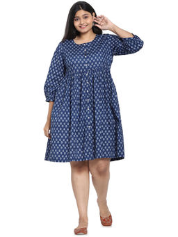 Bewakoof - Blue Floral Dress