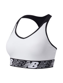 New Balance - Womens White Sports Bra (AWB11034)