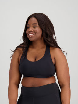 New Balance - Womens Black Sports Bra (WB11044)
