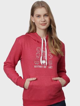 PINACOLADA - Maroon Printed Sweatshirt