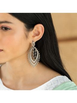 Shaya by CaratLane - 925 Silver Shaya by CaratLane Oxidised Antique Jijis Mela Tour Earrings in
