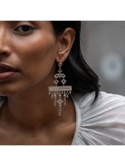 Shaya by CaratLane - Wonderment Dangler Earrings in Oxidised 925 Silver