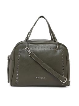 Marina Galanti - Olive Color Soft PU Material Medium Size Bowling Bag - MB0354BG2029