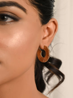Raf The Label - Gold Plated Half Hoop Earrings
