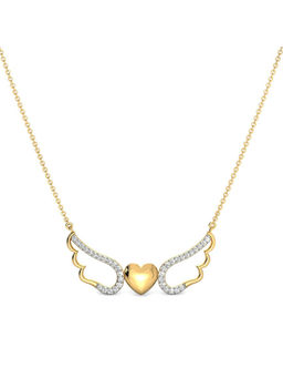 Candere by Kalyan Jewellers - 14K BIS Hallmark Yellow Gold and I2GH Diamond Necklaces