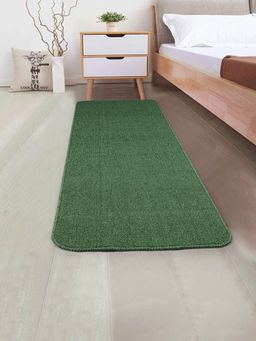 Saral Home - Green Polypropylene Anti Skid Runner-60X300 Cm