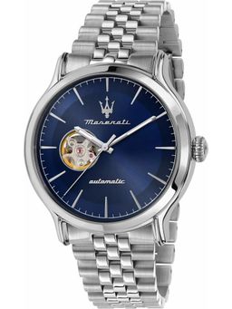 Maserati - Classic Open Balance Wheel Analog Dial Color Blue Men's Watch - R8823118009