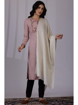 W - Solid White Acrylic Shawl