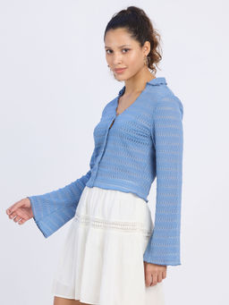 PINACOLADA - Women Blue Polyester Solid Top