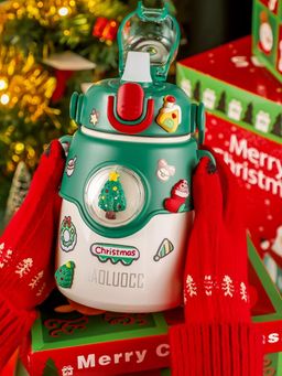 Little Surprise Box - DIY Tree, White Christmas Water Bottle for kids, 850ml