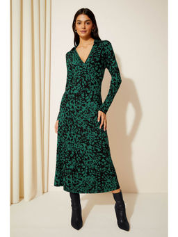 Friends Like These - Green Flutter Sleeve Chiffon Mini Dress