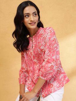 Fabindia - Pink Floral Top