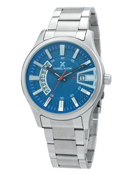 Daniel Klein - Blue Round Analog Watch For Men - DK.1.12313 - 3