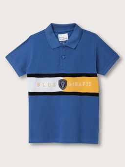 Blue Giraffe - Boys Polo Neck Regular Sleeve T-Shirt