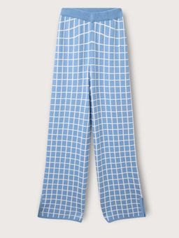 ELLE - Kids-Girls Checked Straight Fit Mid-Rise Trousers