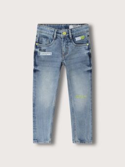 Blue Giraffe - Boys Mid-Rise Slim Fit Jeans