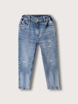 Blue Giraffe - Boys Mid-Rise Relaxed Fit Jeans