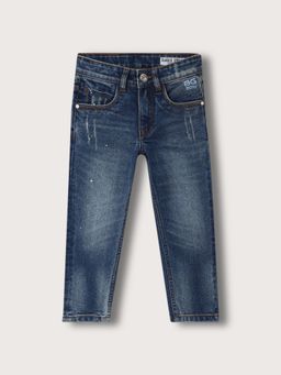 Blue Giraffe - Boys Mid-Rise Straight Fit Jeans