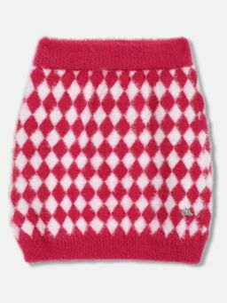 ELLE - Girls Printed Straight Fit Skirt