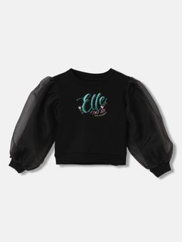 ELLE - Girls Full Sleeves Round Neck Sweatshirt