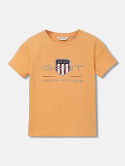 GANT - Boys Printed Round Neck Short Sleeves T-Shirt