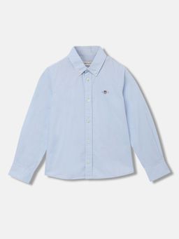 GANT - Boys Solid Button-Down Collar Long Sleeves Shirt