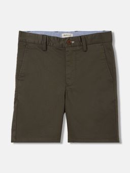 GANT - Boys Olive Solid Mid-Rise Regular Fit Chino Shorts