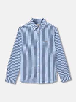 GANT - Boys Striped Button-Down Collar Long Sleeves Shirt