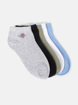 GANT - Boys Solid Ankle Length Socks (Set of 5)