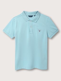 GANT - Boys Blue Polo T-Shirt