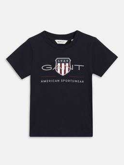 GANT - Boys Navy Round Neck T-Shirt