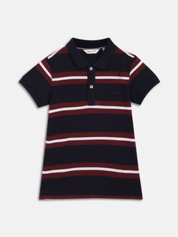 GANT - Boys Striped Polo Collar T-Shirt