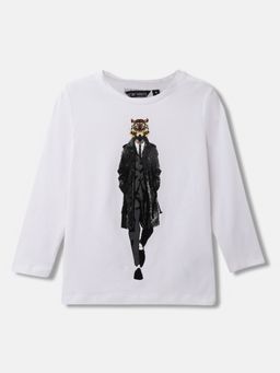 Antony Morato - Boys Printed Full Sleeves Round Neck T-Shirt