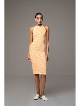 SOTBELLA - Stripe Bodycon Knee Dress