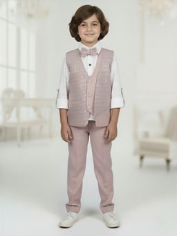 LITTLE GINNIE - Pink Cotton Regular Formal Set