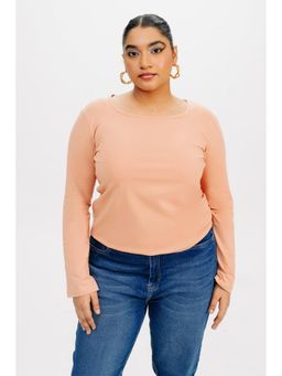 FREAKINS - Curve Peach Full Sleeve Top