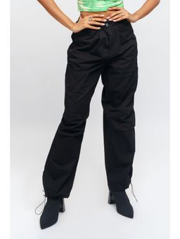 FREAKINS - Midnight Black Parachute Pants