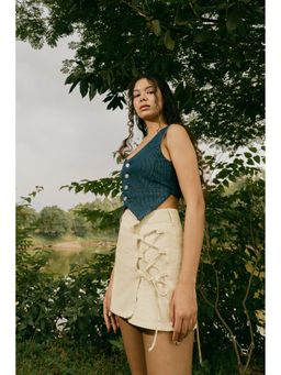 FREAKINS - Criss Cross Ecru Skorts