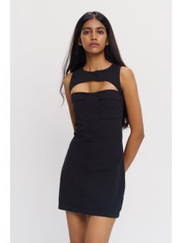 FREAKINS - Cut Out Black Mini Dress