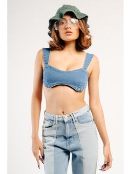 FREAKINS - Feminine Denim Crop Top