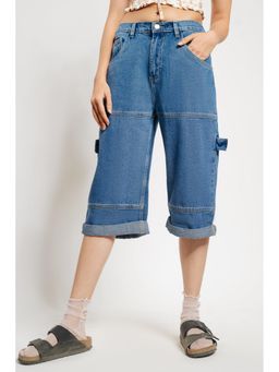 FREAKINS - Seamed Indigo Capri