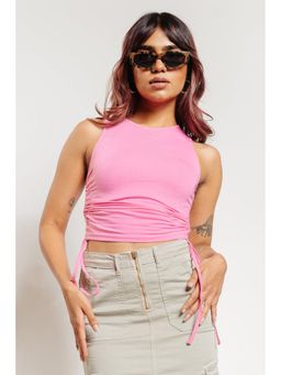 FREAKINS - Pink Drawstring Top