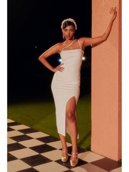 FREAKINS - Call Me Mommy White Midi Dress