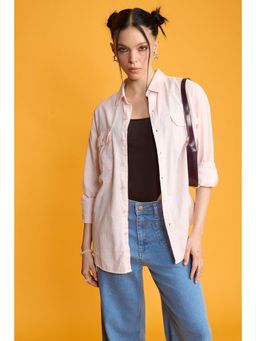 FREAKINS - Blaze Pink Solid Women's Shirt