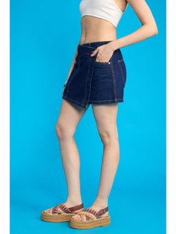 FREAKINS - Asymmetrical Raw Denim Skort